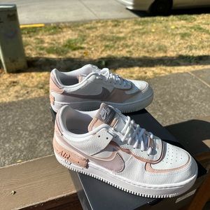 Women’s size 9 Air Force 1 Shadow ‘White Pink Oxford’